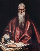 El Greco St.Jerome as a Cardinal France oil painting artist